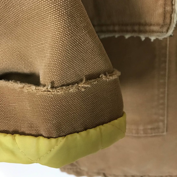 VTG 70s Carhartt Sherpa Canvas Barn Chore Coat 44 - Picture 7 of 8